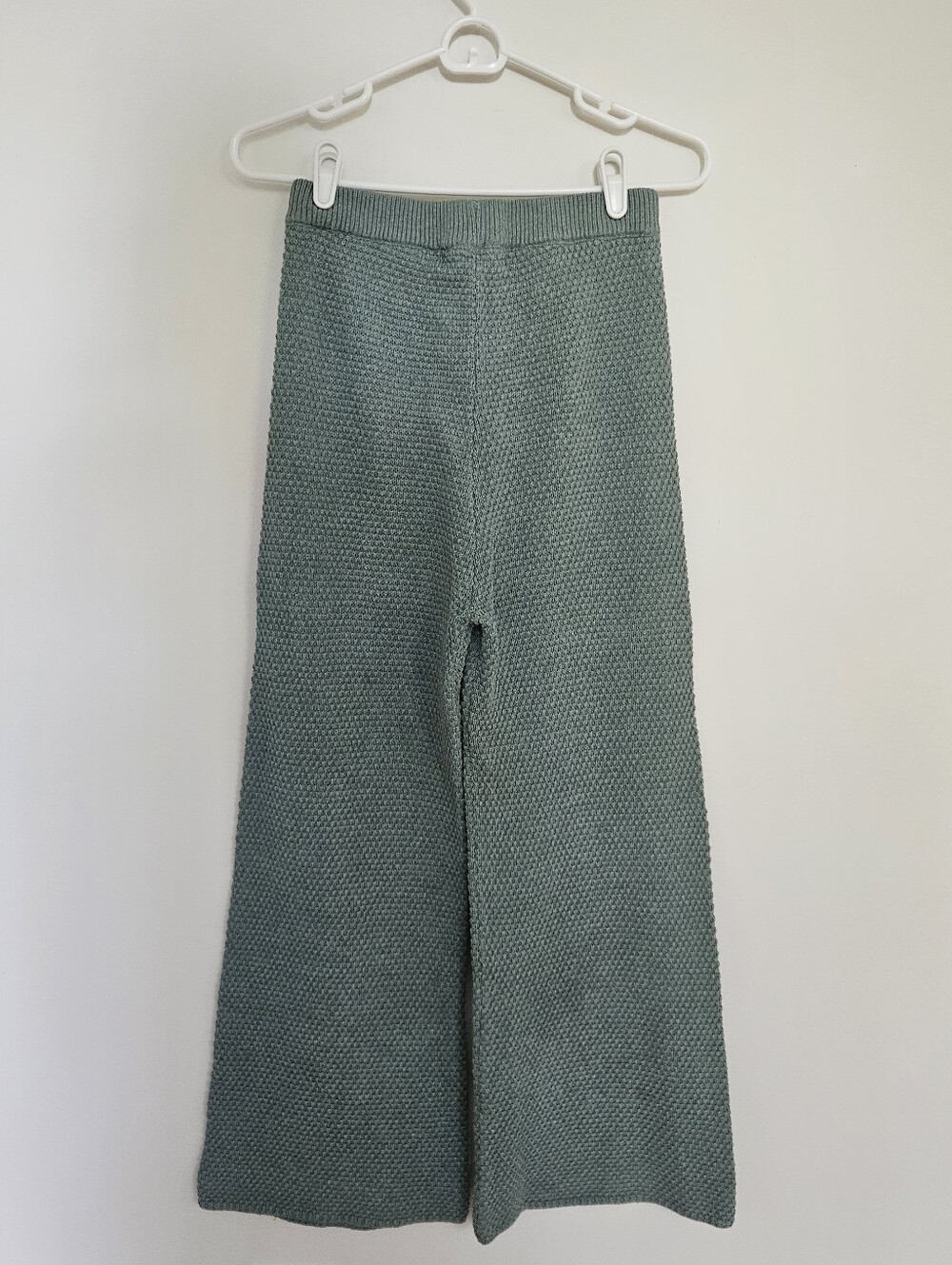 Free People Beach Hailee Sweater Set Women's XS Green Knit Lounge Top Pants - Picture 6 of 11